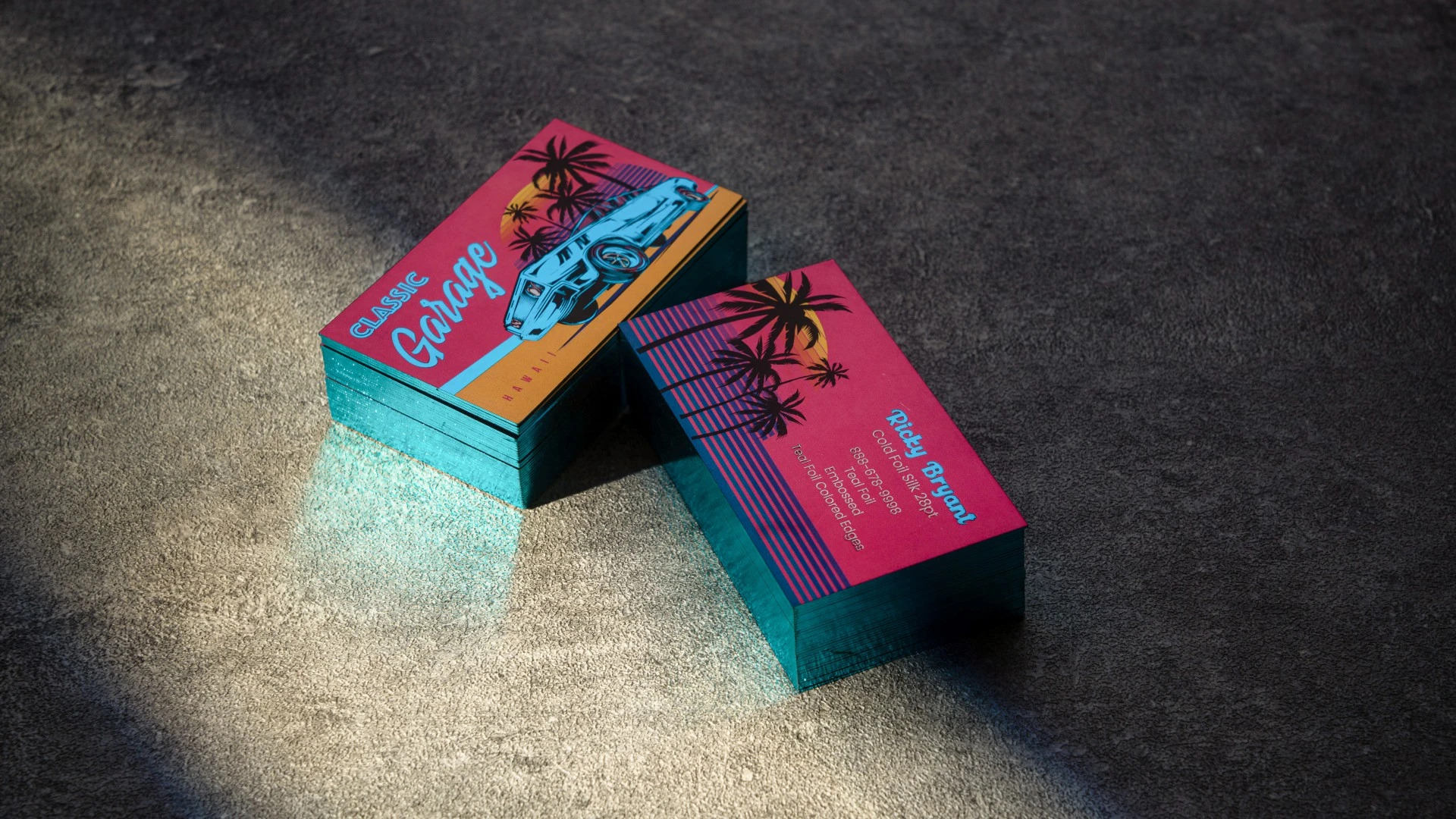 Colored Edge Business Cards
