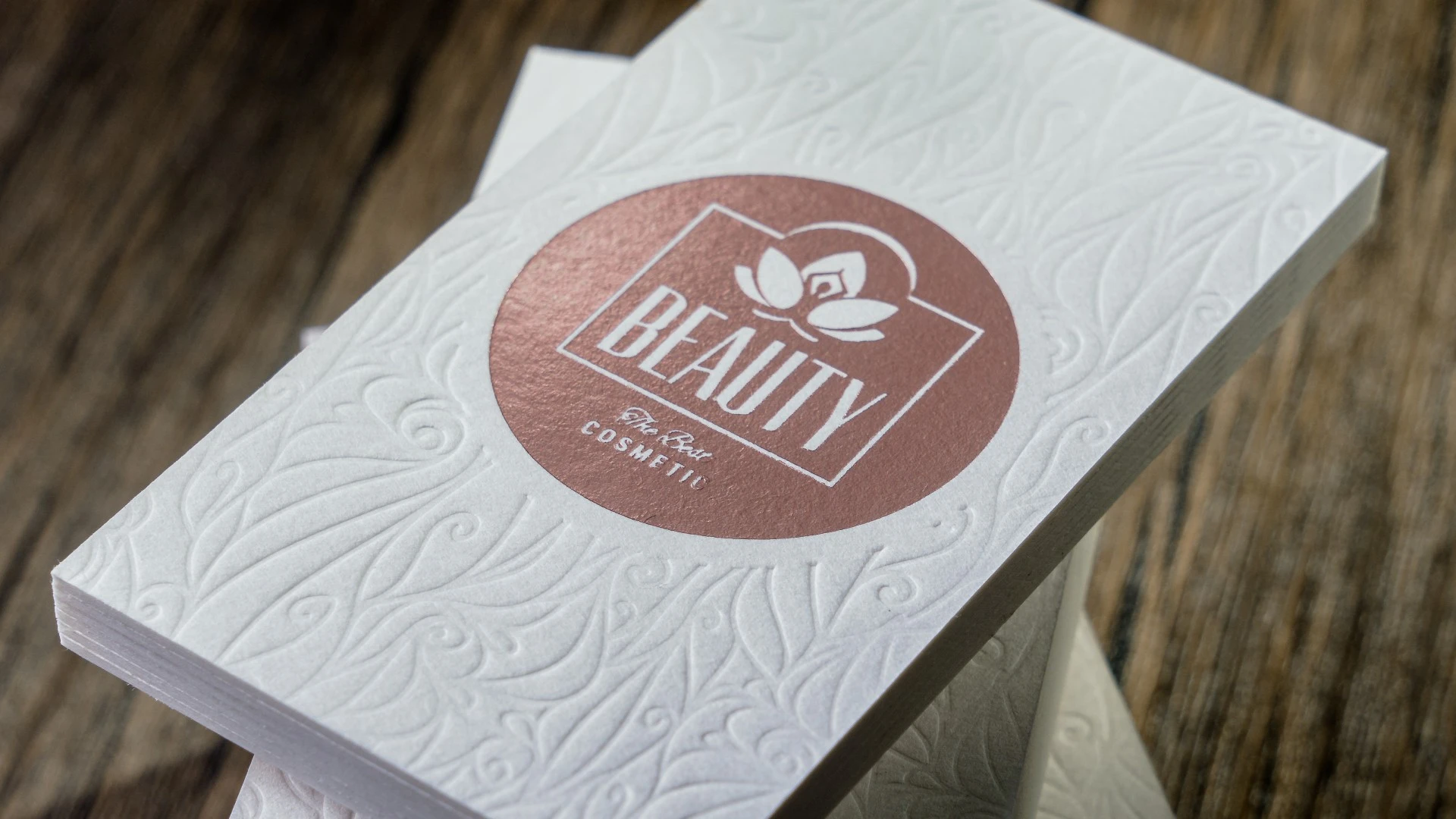 Embossed Business Cards
