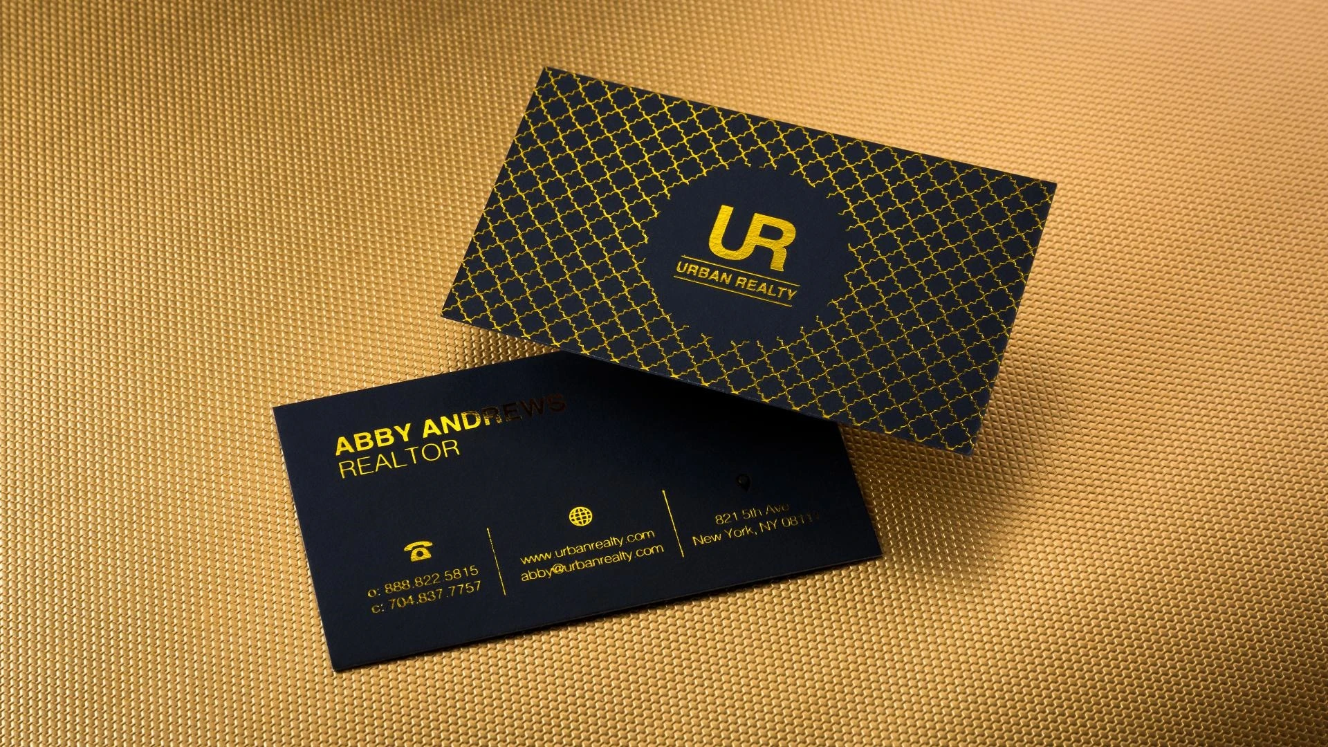 Onyx Black Suede Business Cards