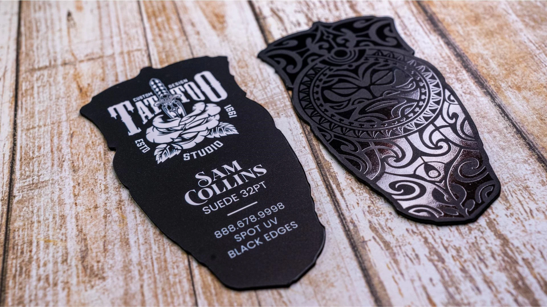 Suede Laminated Business Cards