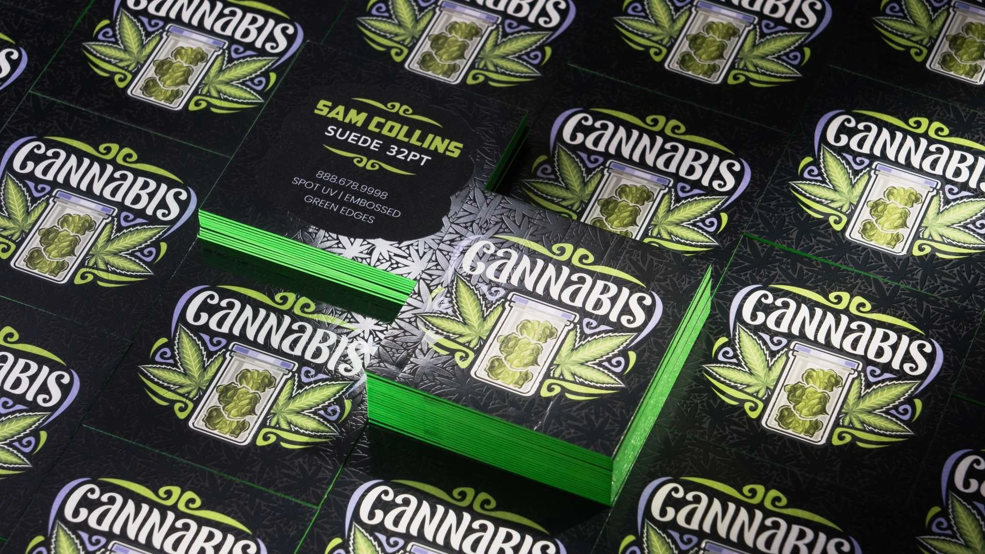 Suede Laminated Business Cards