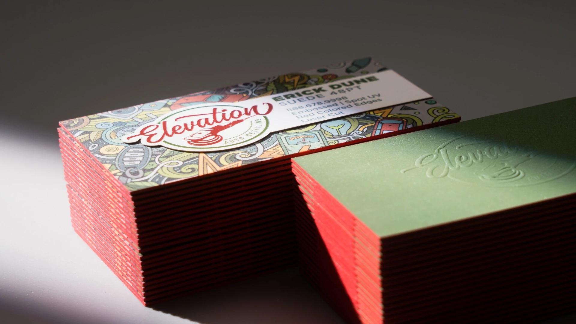 Suede Laminated Business Cards