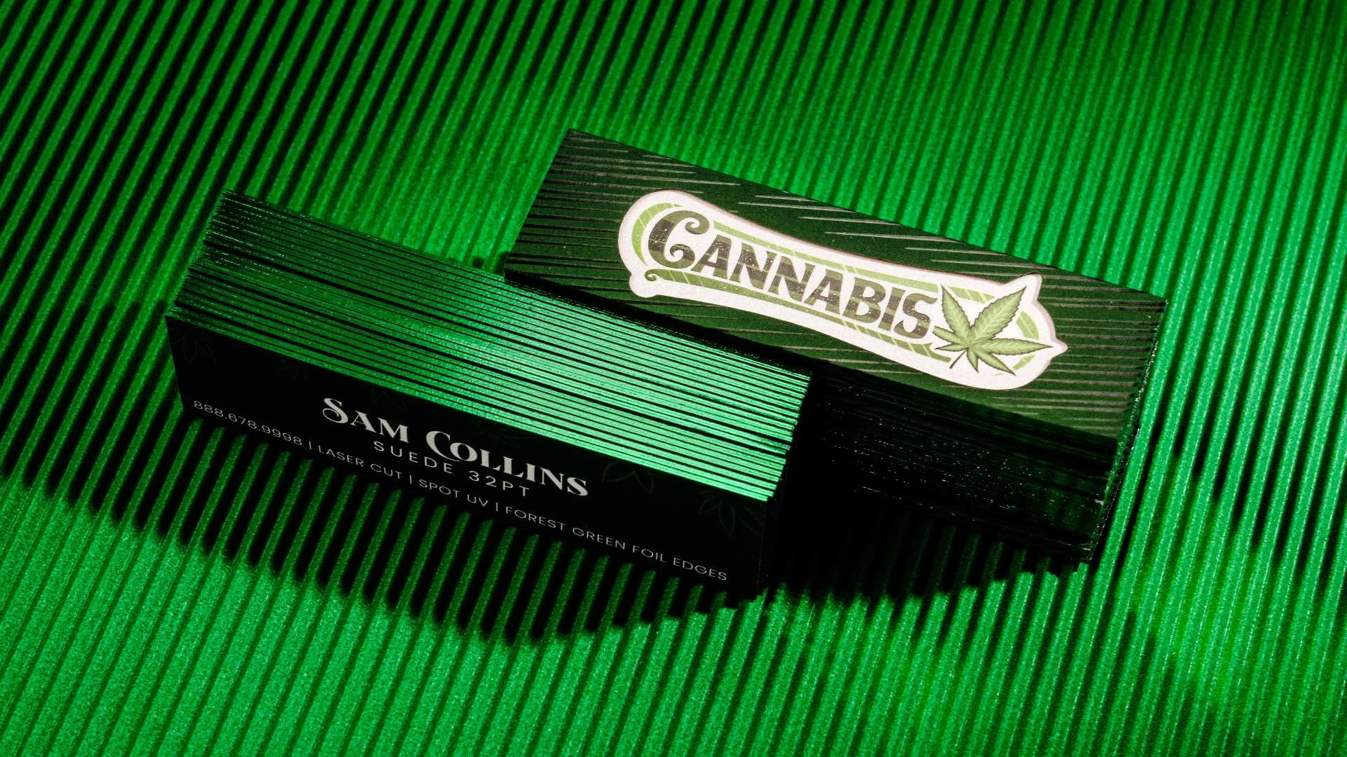 Suede Laminated Business Cards