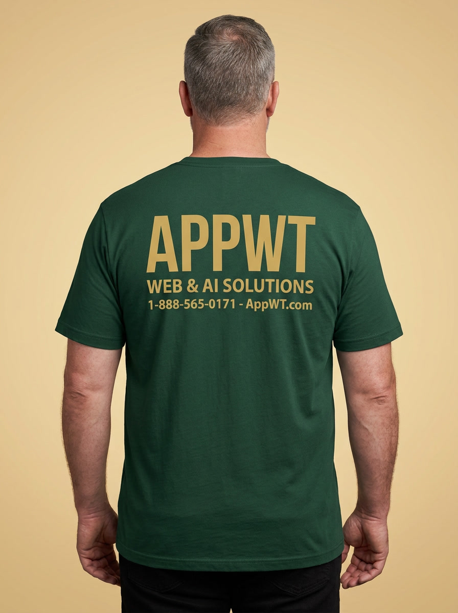 Appwt Brand Tee Forest Back