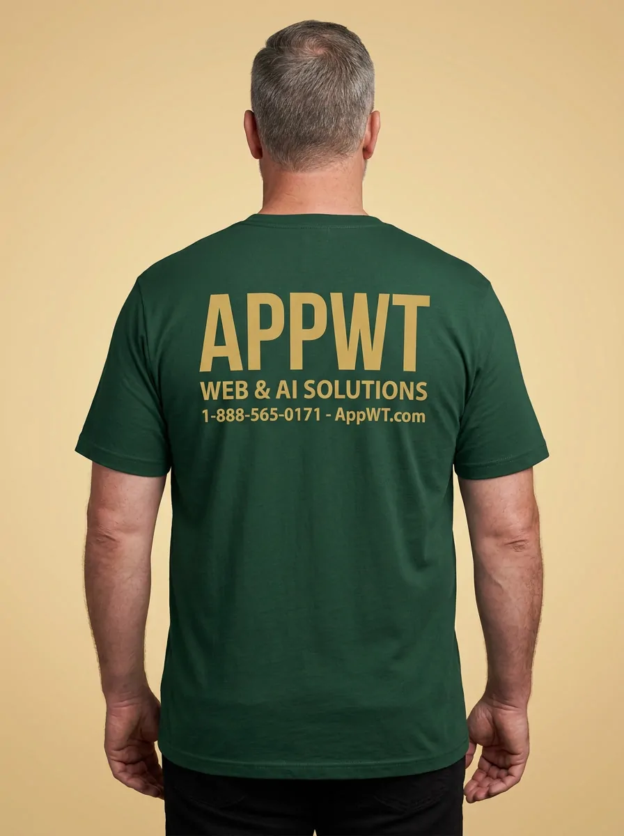 Appwt Brand Tee Forest Back by AppWT