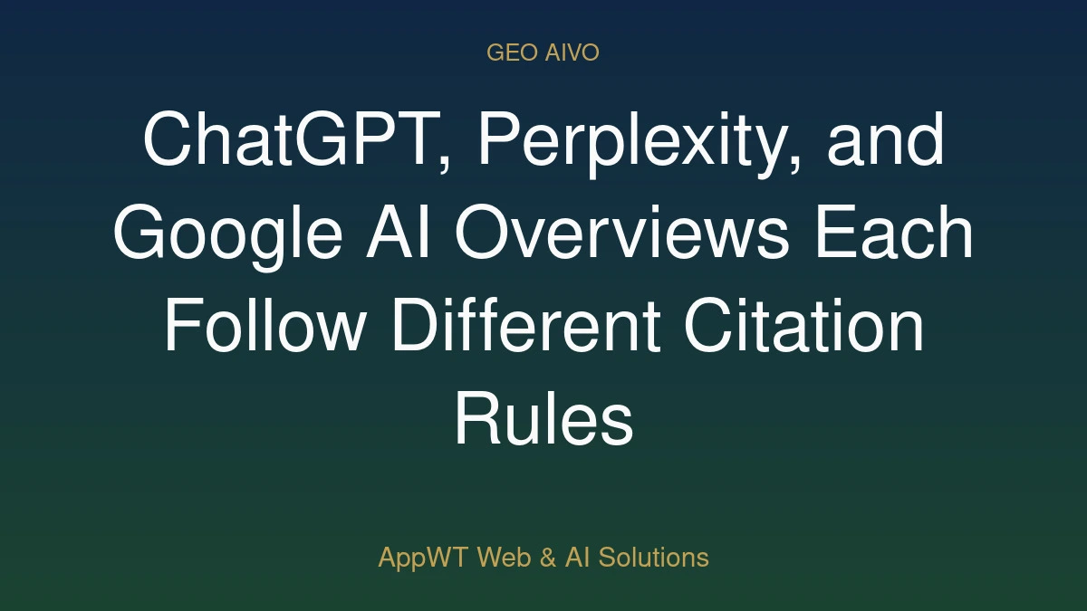 ChatGPT, Perplexity, and Google AI Overviews Each Follow Different Citation Rules