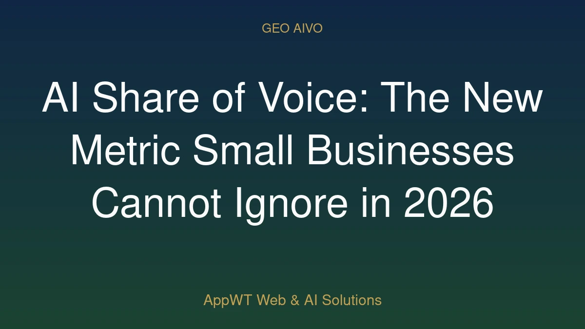 AI Share of Voice: The New Metric Small Businesses Cannot Ignore in 2026