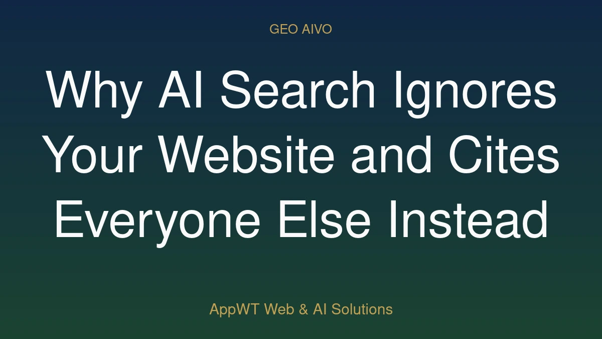 Why AI Search Ignores Your Website and Cites Everyone Else Instead