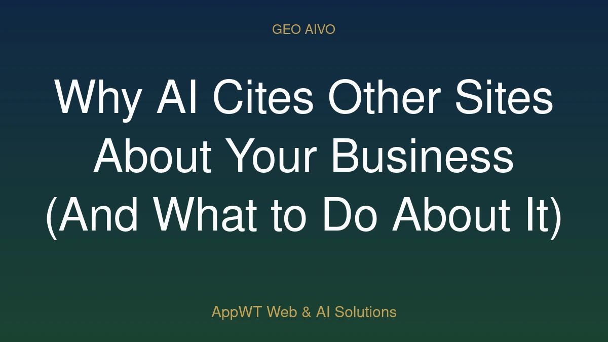 Why AI Cites Other Sites About Your Business (And What to Do About It)