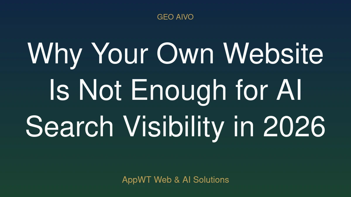 Why Your Own Website Is Not Enough for AI Search Visibility in 2026