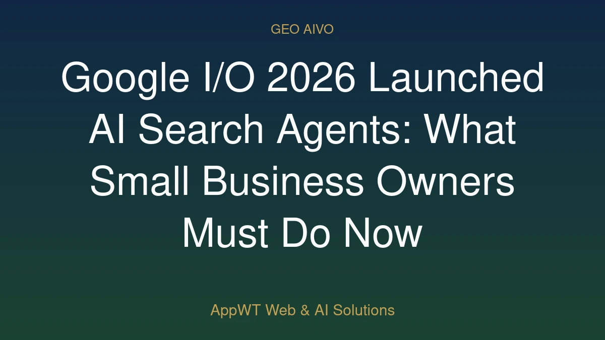 Google I/O 2026 Launched AI Search Agents: What Small Business Owners Must Do Now